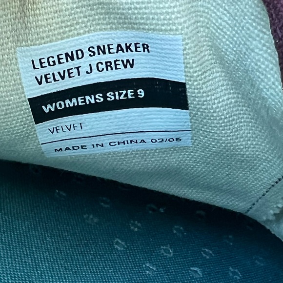 Seavees for J. Crew Velvet Sneakers - Picture 5 of 6